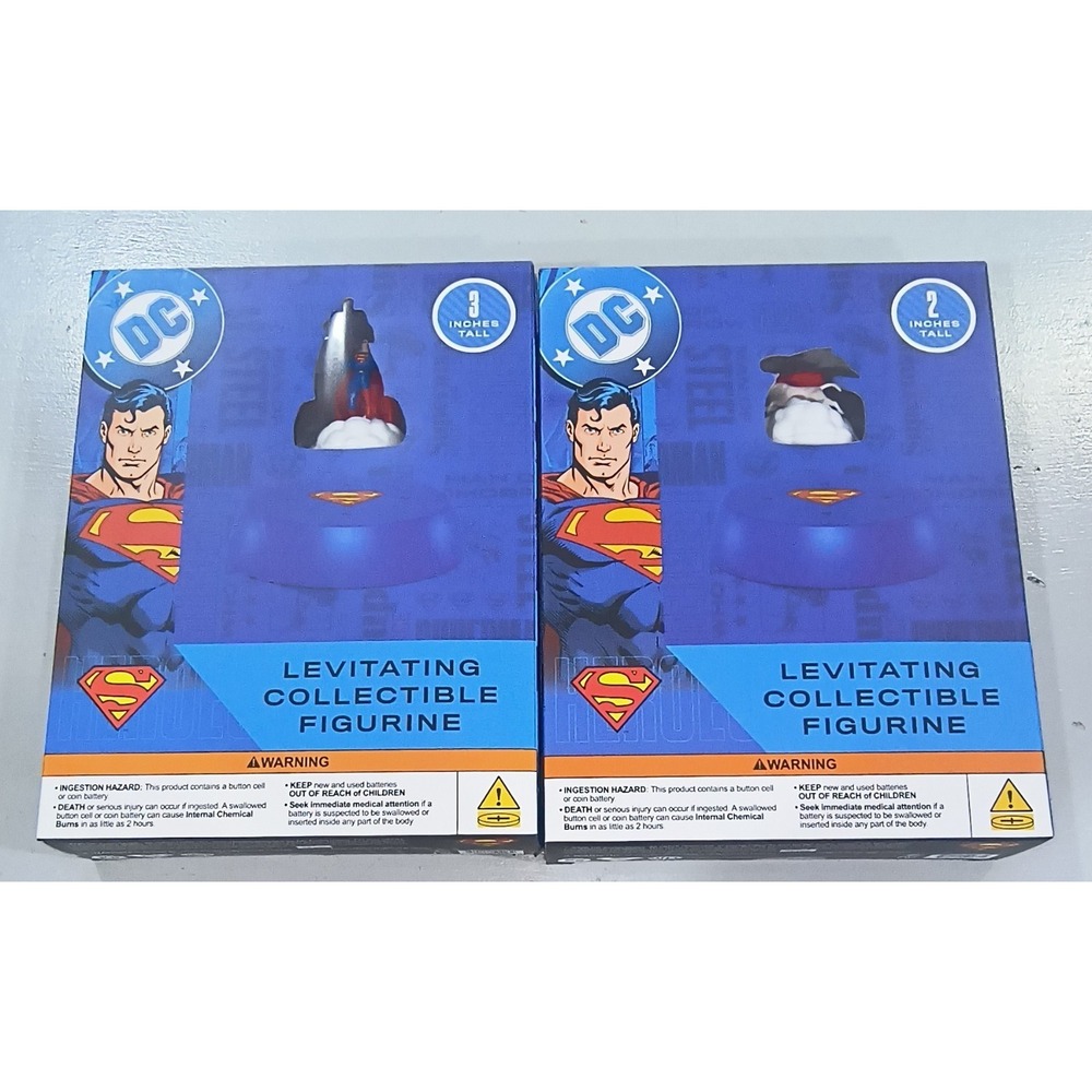 DC Comics Superman And Krypto Levitating Collectible Figurines, Sound Effects